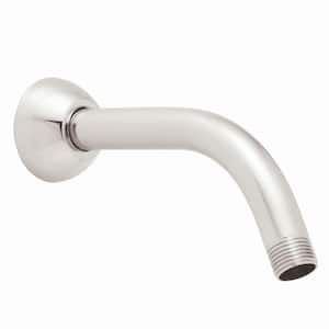 7 in. Brass Arm and Flange in Polished Nickel