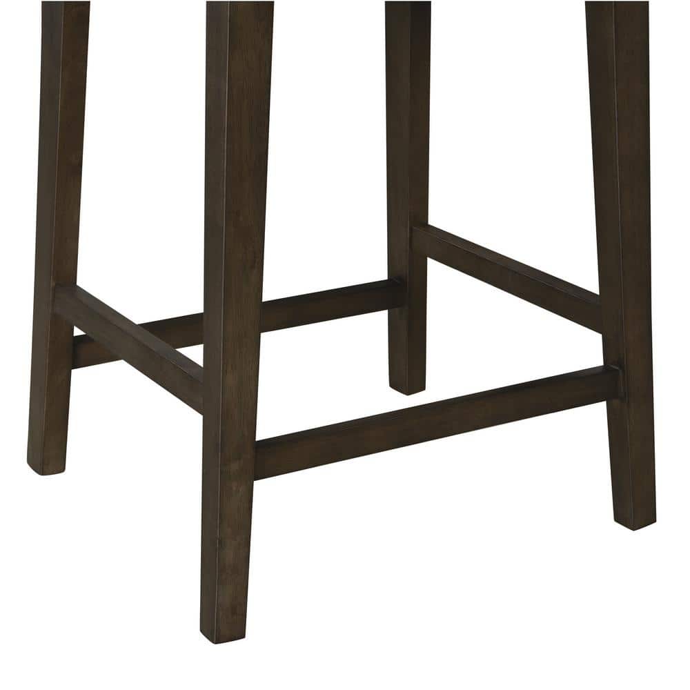 Torino Carbonite Finish Wood Counter Height Barstool