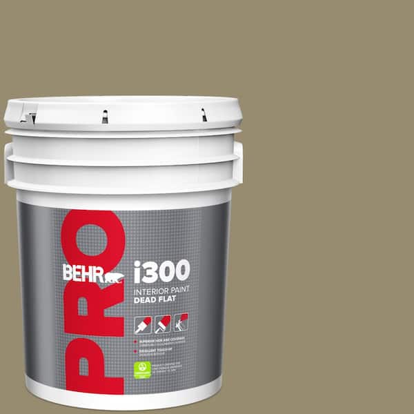 BEHR PRO 5 gal. #PPU8-04 Urban Safari Dead Flat Interior Paint