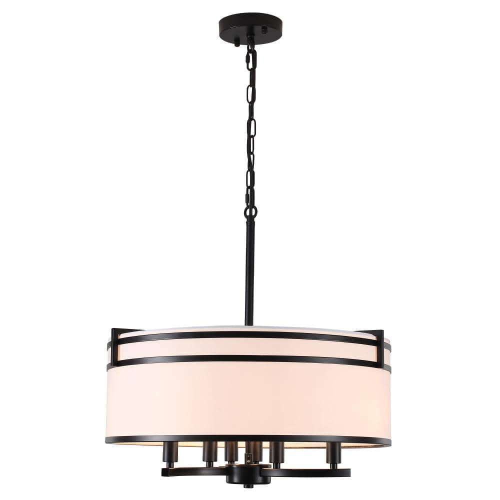6-Light Black Linear Chandelier, Circel Cloth Shade Hanging Candlestick Chandelier Lighting for Kitchen Island price history on PriceWatchPro