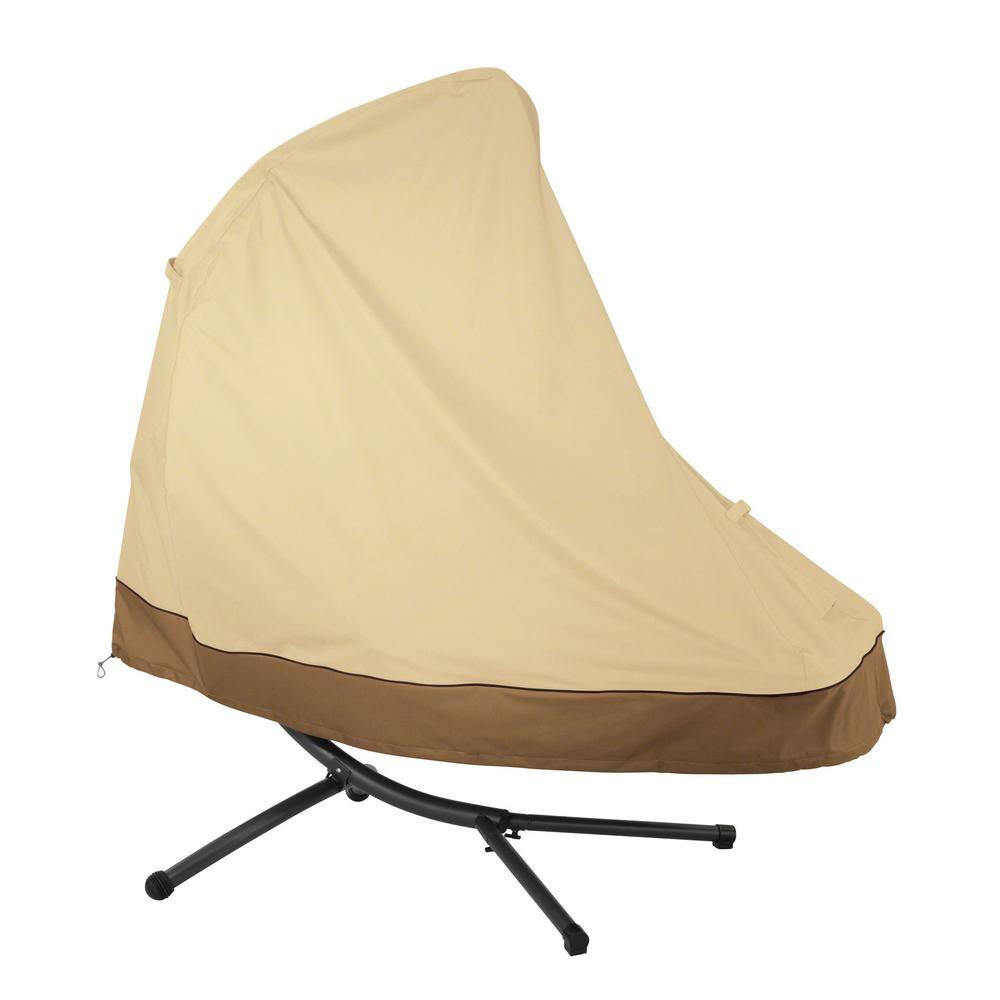 Classic Accessories Veranda 63 In L X 32 W 67 5 H Patio Hanging Chaise Lounge And Stand Cover 56 048 011501 00 The Home Depot Patio Hanging Chaise Lounge, Hang Around Chair Cover