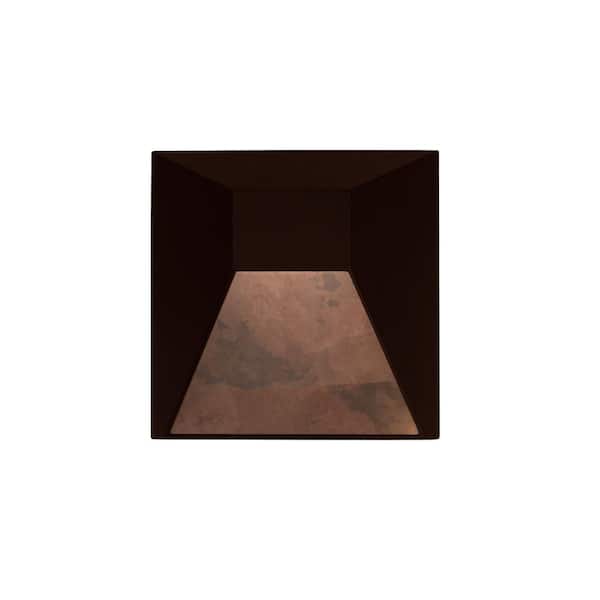 KUZCO Dawn 8 in. Bronze Motion Sensing Dusk to Dawn Outdoor Hardwired Lantern Sconce with 1-Light
