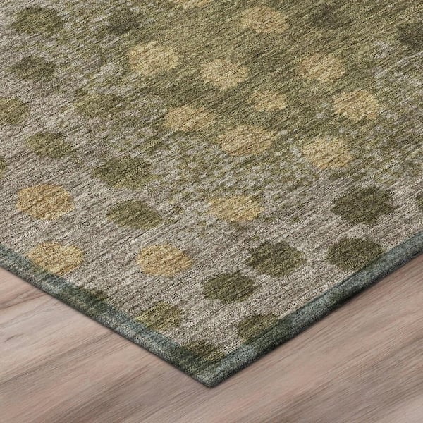 Chantille Machine Washable Indoor/Outdoor Abstract ACN2965 Taupe 10 ft. x 14 ft. Area Rug