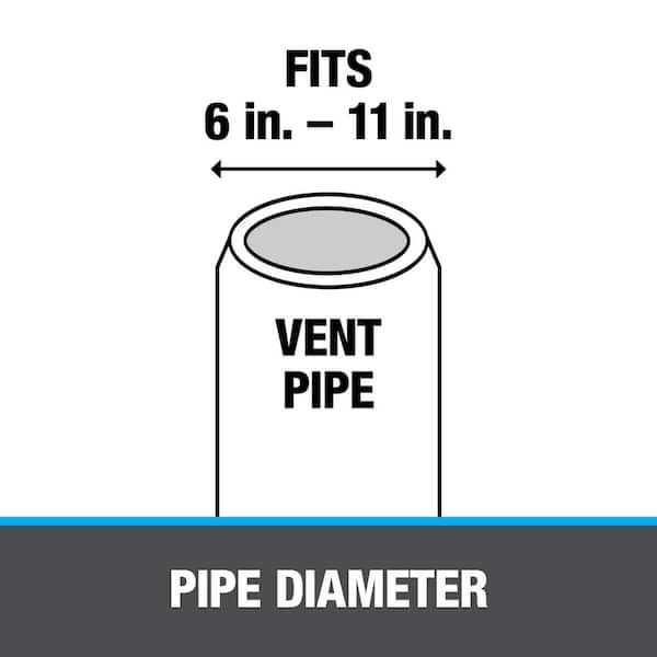 Master Flash 14 in. x 14 in. Vent Pipe Roof Flashing with 5-1/2 in. - 11-1/2 in. Adjustable Diameter