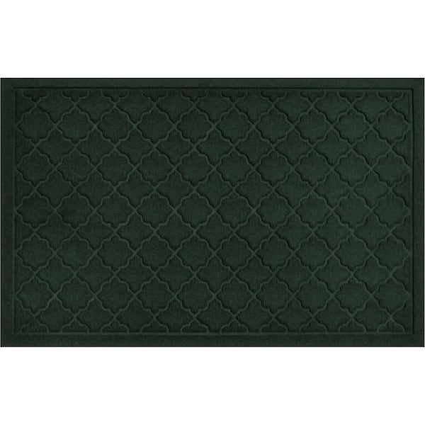 Waterhog Cordova 23 in. x 35 in. PET Polyester Indoor Outdoor Door Mat Evergreen