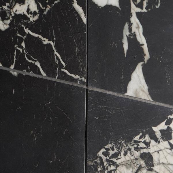 Ivy Hill Tile Kasama Black Antique 4 in. x 0.39 in. Polished