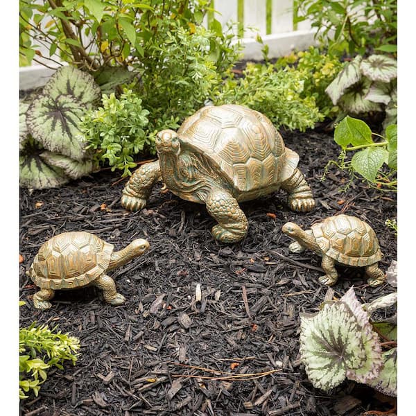 Tortoise Family Resin Garden Accents