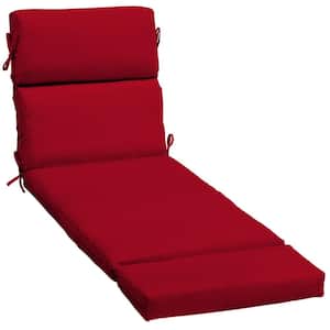 23 x 73 Sunbrella Spectrum Cherry Outdoor Chaise Lounge Cushion