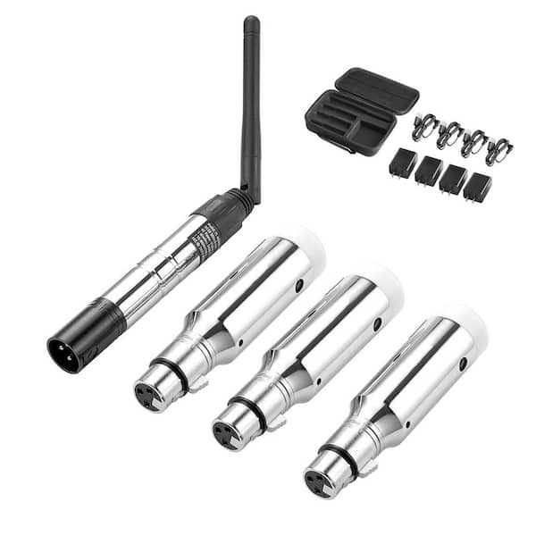 DMX Wireless Receiver 3 Receivers 1 Transmitter 2. 4G ISM Band 656 ft. Transmission Range Lighting Control for LED Stage