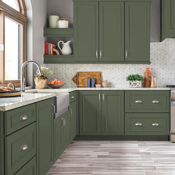 1 gal. #N390-6 Laurel Garland Semi-Gloss Enamel Interior/Exterior Cabinet, Door & Trim Paint
