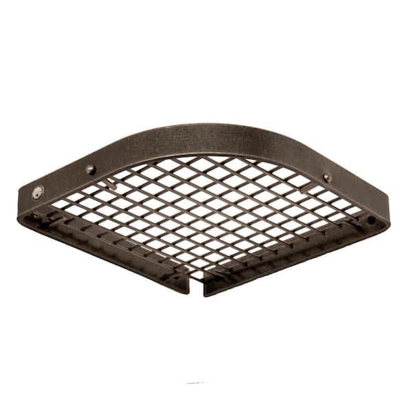 Handcrafted Small 12 in. Hammered Steel Corner Wall Rack with 12-Hooks