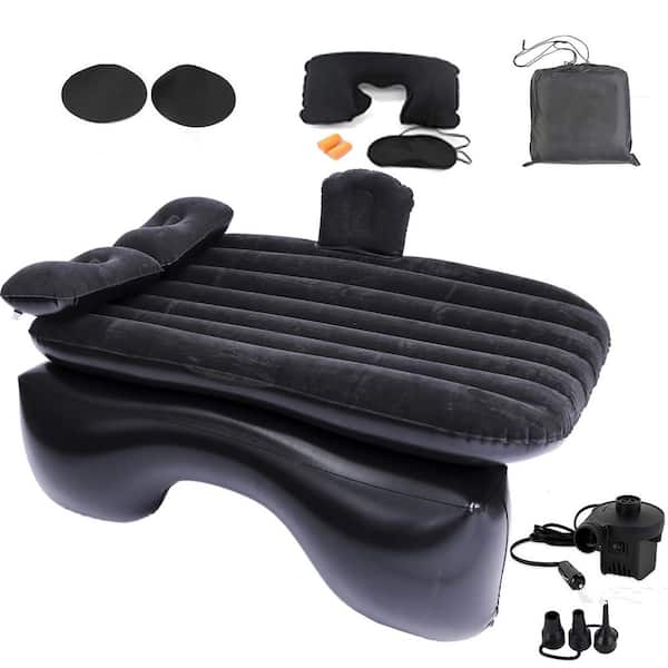 5 in. Inflatable Portable Car Air Mattress Camping Back Seat Bed with Air Pump for Car Universal SUV