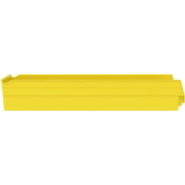 30174 Series, 11 1/8 in. W x 23 5/8 in. D x 4 in. H, Yellow Open Hopper Shelf Bins Storage Organizer System, 6-Pack
