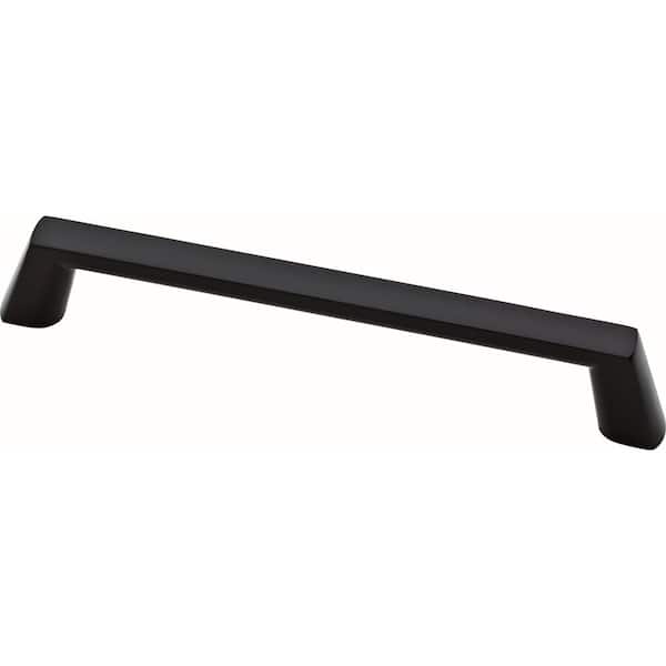 Liberty Soft Modern 6-5/16 in. (160 mm) Matte Black Square Cabinet Drawer Pull