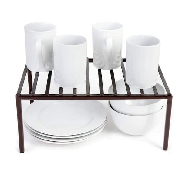 Smart Design Premium Bronze Cabinet Storage Shelf Kitchen Rack Medium 13.25 in. x 8.5 in.