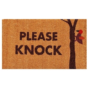 Please Knock Door Mat 17 in. x 29 in.