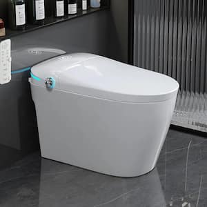 Smart Toilet with Bidet, Auto Open Lid and Flush Heated Seat, Washing and Drying, Include Remote Control