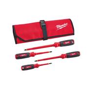 1000-Volt Insulated Screwdriver Set and Pouch (4-Piece)