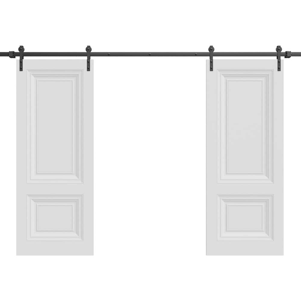 7772 36 in. x 80 in. Sold Core White Color Wood Sliding Barn Door with Hardware Kit price history on PriceWatchPro