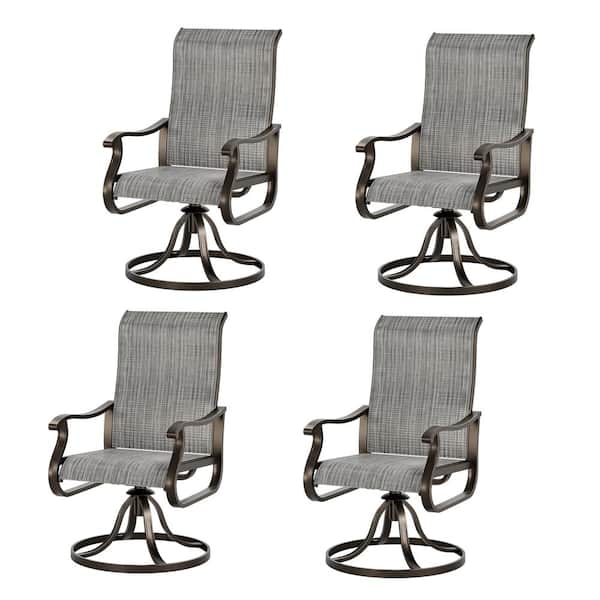 4-Light Gray Ashalyn Outdoor Dining Armchair