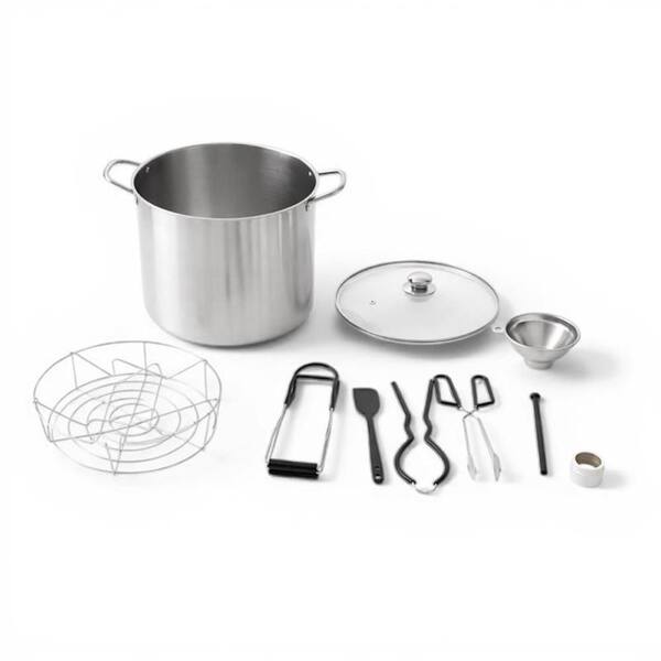 10-Piece Stainless Steel Canning Pot with Canning & Preserving Tools