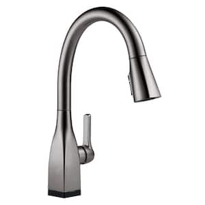 Mateo Single-Handle Pull-Down Sprayer Kitchen Faucet with Touch2O and ShieldSpray Technologies in Black Stainless