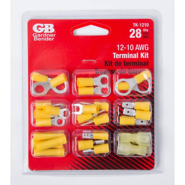 Gardner Bender Terminal Kit with Assorted 12-10 AWG Terminals (Case of 4)  TK-1210 - The Home Depot