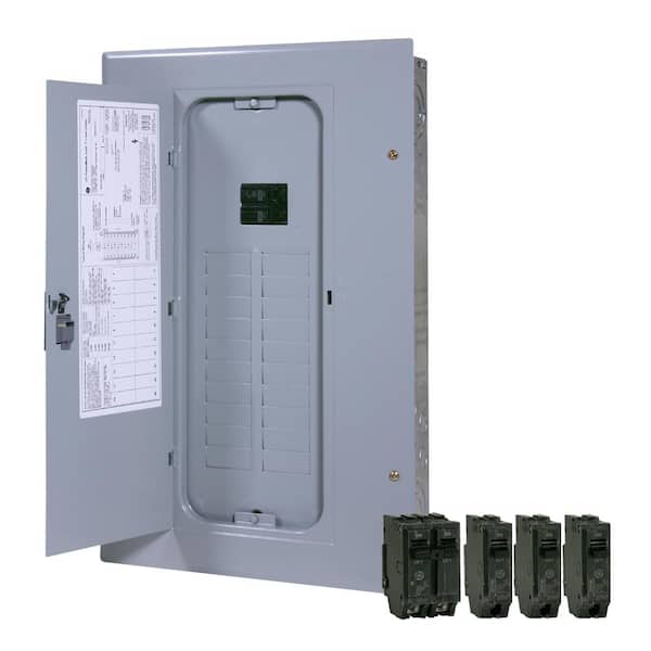 GE 100 Amp 20 Circuit Flush Surface Wall Main-Breaker Box Load Electrical Panel 