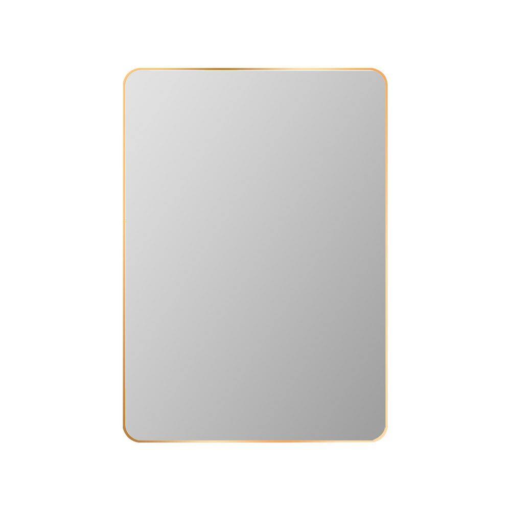 26 in. W x 38 in. H Rectangular Aluminum Slloy Framed Wall Bathroom Vanity 