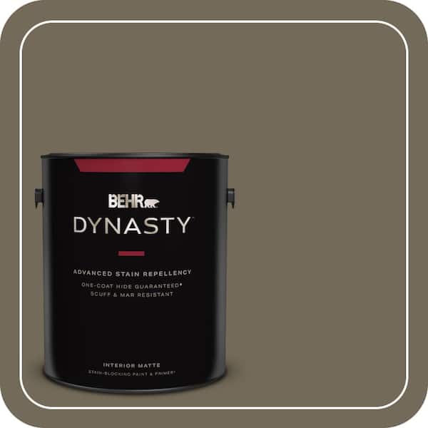 BEHR DYNASTY 1 gal. #720D-6 Toasted Walnut Matte Interior Stain-Blocking Paint & Primer