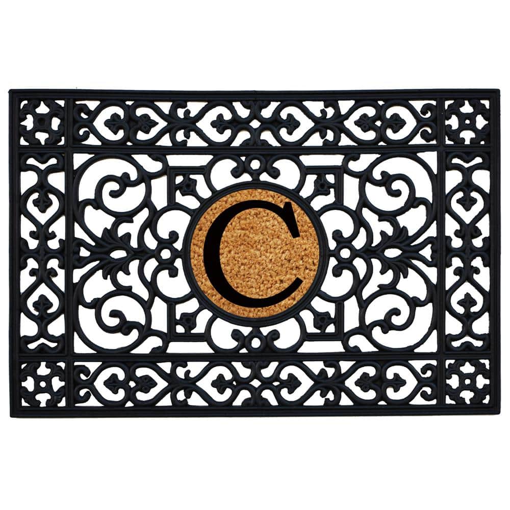 Rubber 24 in. x 36 in. Monogrammed C Door Mat price history on PriceWatchPro
