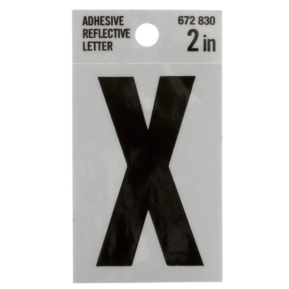 2 in. Vinyl Reflective Letter X Mailbox Sticker price history on PriceWatchPro