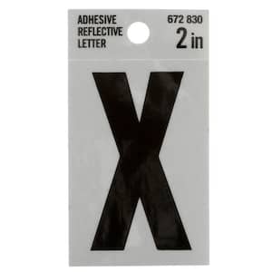 2 in. Vinyl Reflective Letter X