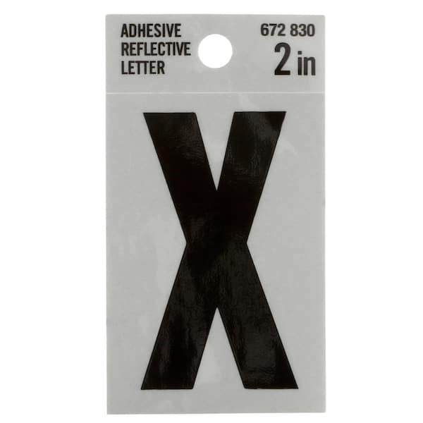 Everbilt 2 in. Vinyl Reflective Letter X