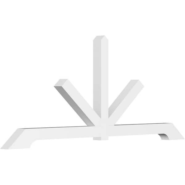Ekena Millwork Vanguard 96 in. W x 40 in. H x 4 in. D Signature Polyurethane Bracket