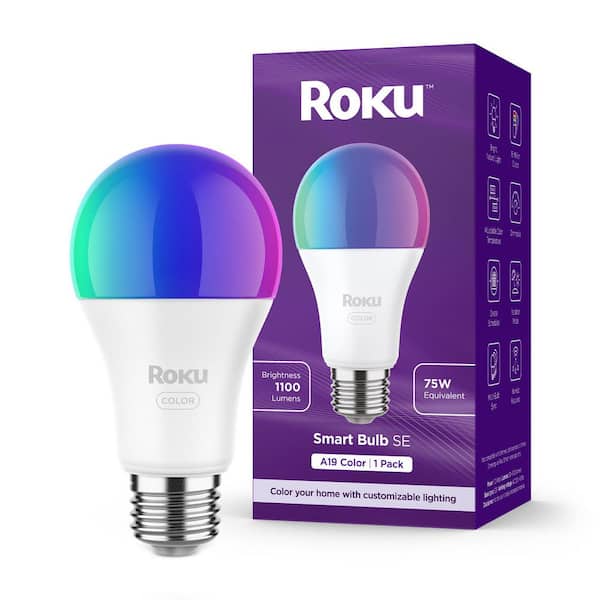 Smart Home Smart Bulb A19 12-Watt LED Bulbs with 16 Million Color Options