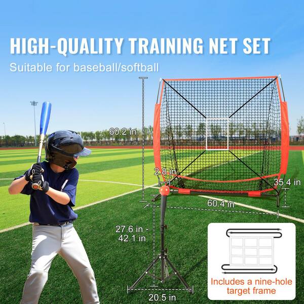 SKYSHALO 5 x 5 ft. Baseball Softball Practice Net, Portable