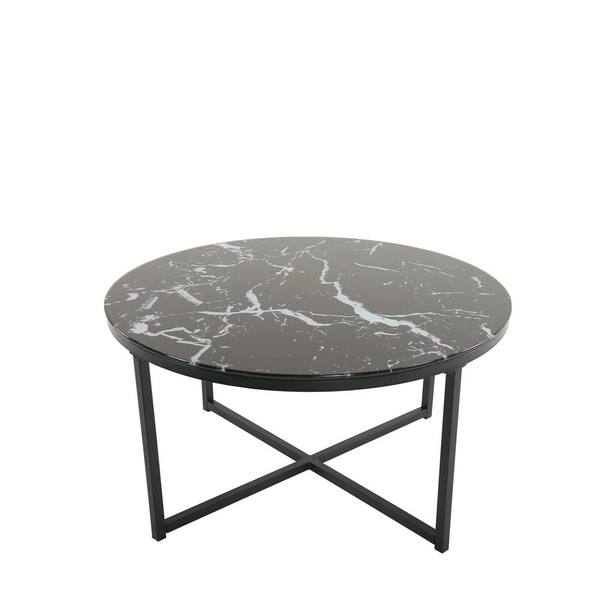 metal top round coffee table