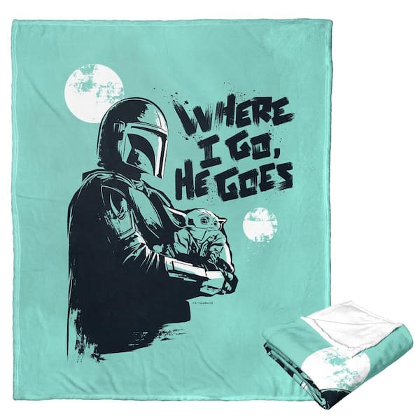 The Northwest Group Star Wars The Mandalorian We Go Together Silk Touch Throw 1dsw236000093oof