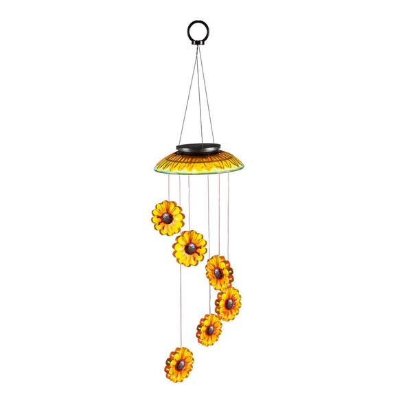 Evergreen 29 in. Cardinal Hand-Painted Color-Changing Solar Mobile