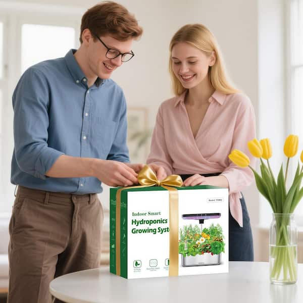 N/A 19.7 Inch Adjustable Height Hydroponic Growing System with 15