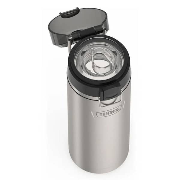 Thermos 24 oz. Matte Gray Stainless Steel Water Bottle w