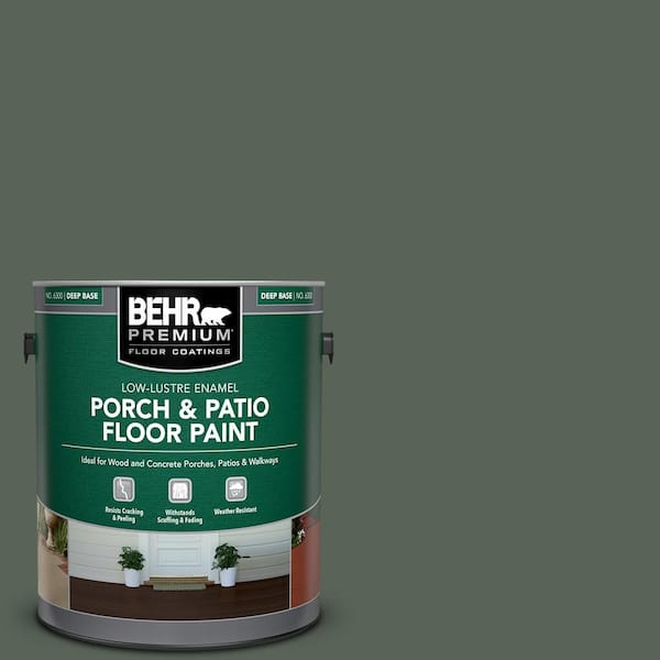 BEHR PREMIUM 1 gal. #ECC-21-3 Imperial Palm Low-Lustre Enamel Interior/Exterior Porch and Patio Floor Paint