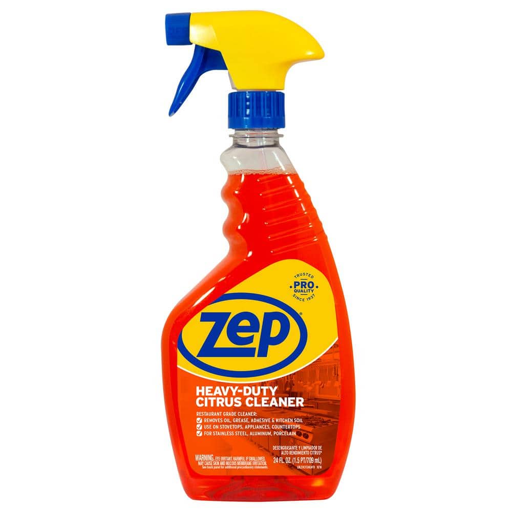  Zep Heavy-Duty Citrus Degreaser and Cleaner - 24 Ounce (Case of  2) ZUCIT24 - Removes Oil, Grease, Adhesive and Kitchen Soil : Health &  Household