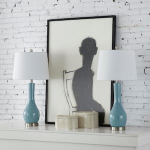 Sacramento 28 .5" Blue Table Lamp Set with USB (Set of 2)