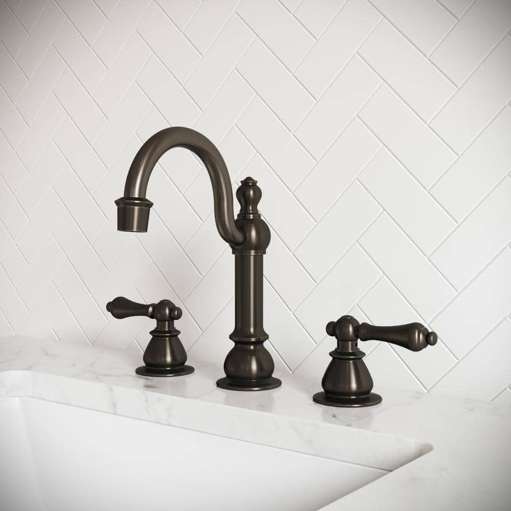 Vintage Elegance Oil-Rubbed Bronze Widespread Bathroom Faucet