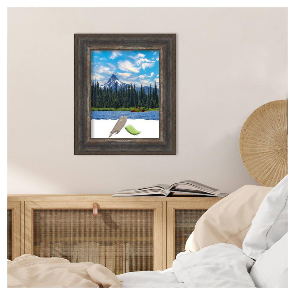 Alta Rustic Char 11x14 Black Polystyrene Wall Frame