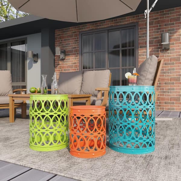 Wonderful Metal Accent Table Set of 3