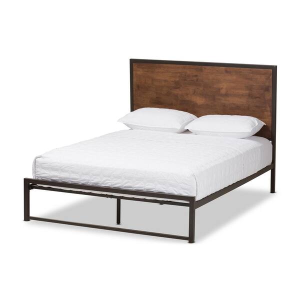 Baxton Studio Santa Brown Full Platform Bed