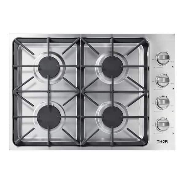 Thor Kitchen 30 in. Drop-in Gas Cooktop in Stainless Steel